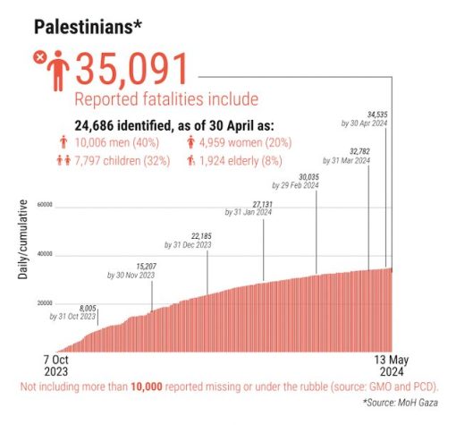 ハマスの実情：国連がガザ犠牲者数大幅修正・トルコがハマス負傷者1000人を治療中と 2024.5.15